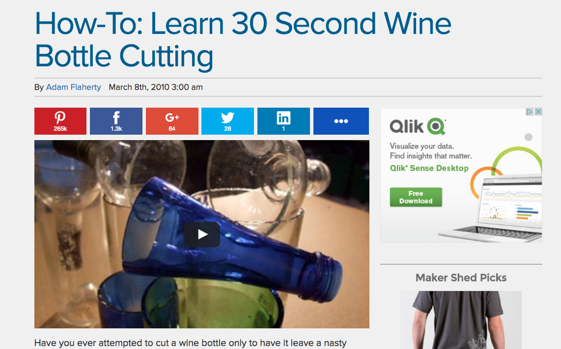 Make: Bottle Cutting
